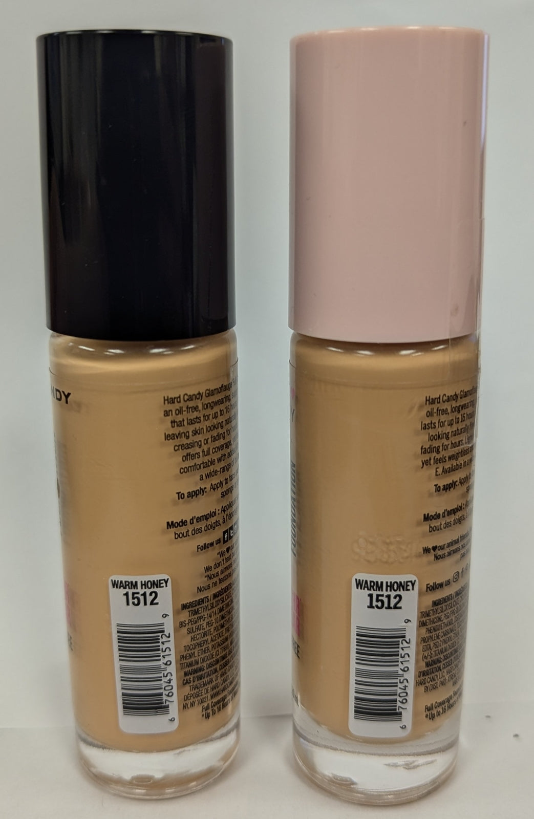 2-Pack Hydrating Oil-Free Foundation with Matte Finish - WARM HONEY