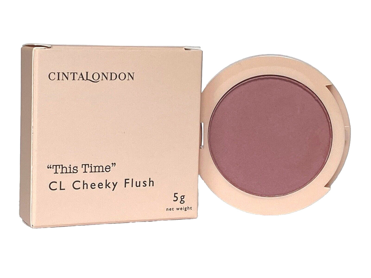 Cream to Powder Blush - Cheeky Flush in This Time - Highly Pigmented, Silky Finish