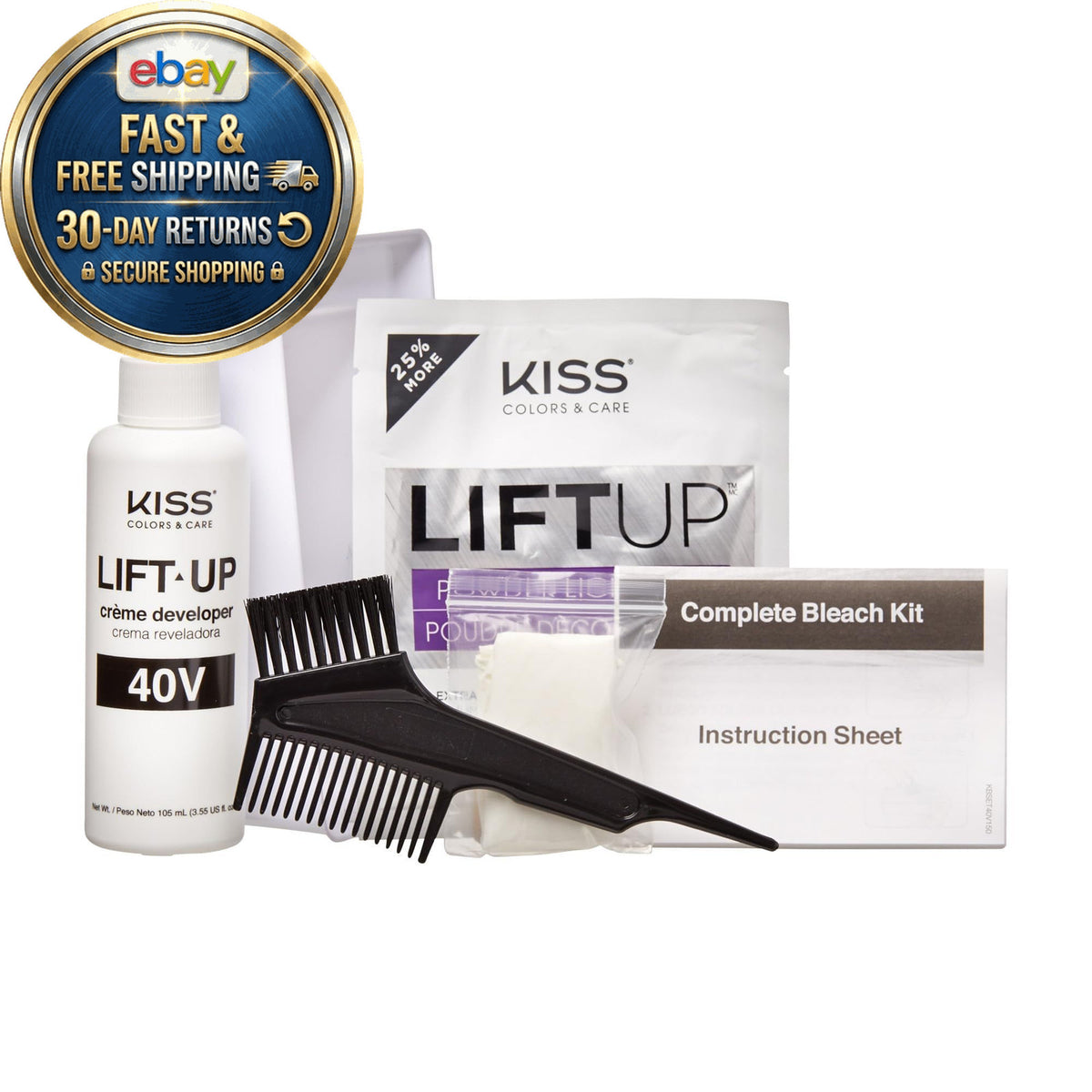 Colors & Care Lift Up Complete 6 Pc DIY Hair Bleach Kit with