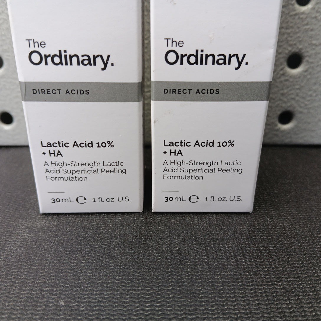 Lactic Acid 10% + Hyaluronic Acid Serum - 30ml for Skin Exfoliation