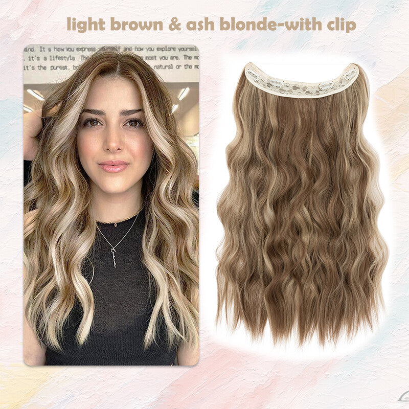 Hair Extensions with Elastic Band & Miracle Ring - Thick, Real Hair