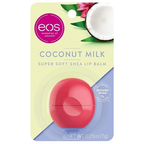 6 Pack Coconut Milk Lip Balm Spheres - Visibly Soft Moisturizing
