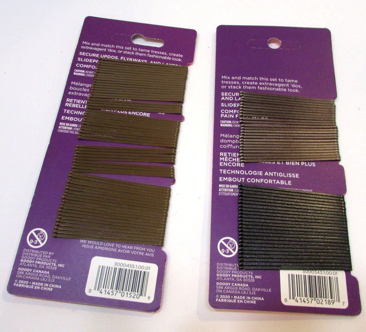 2020 New 48 each 02189 and 01520 Goody Bobby Pins