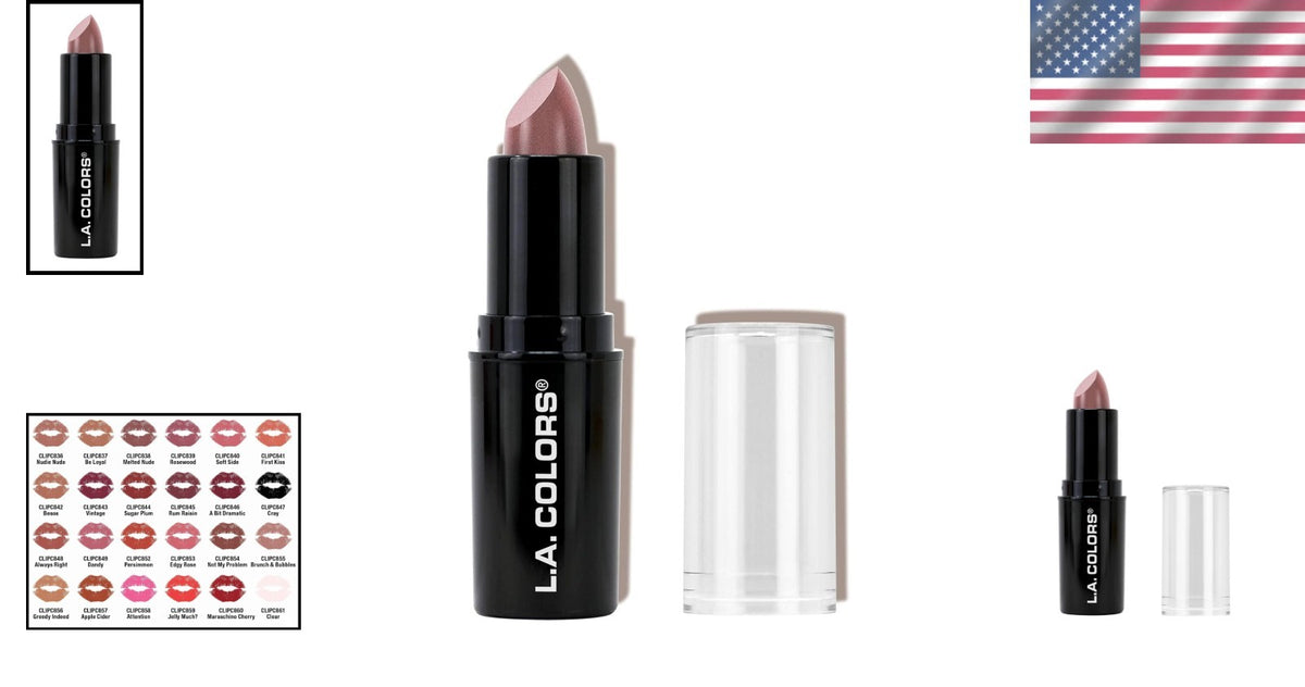 Creamy Long-Lasting Lipstick in Brunch & Bubbles - All-Day Wear, Hydrating