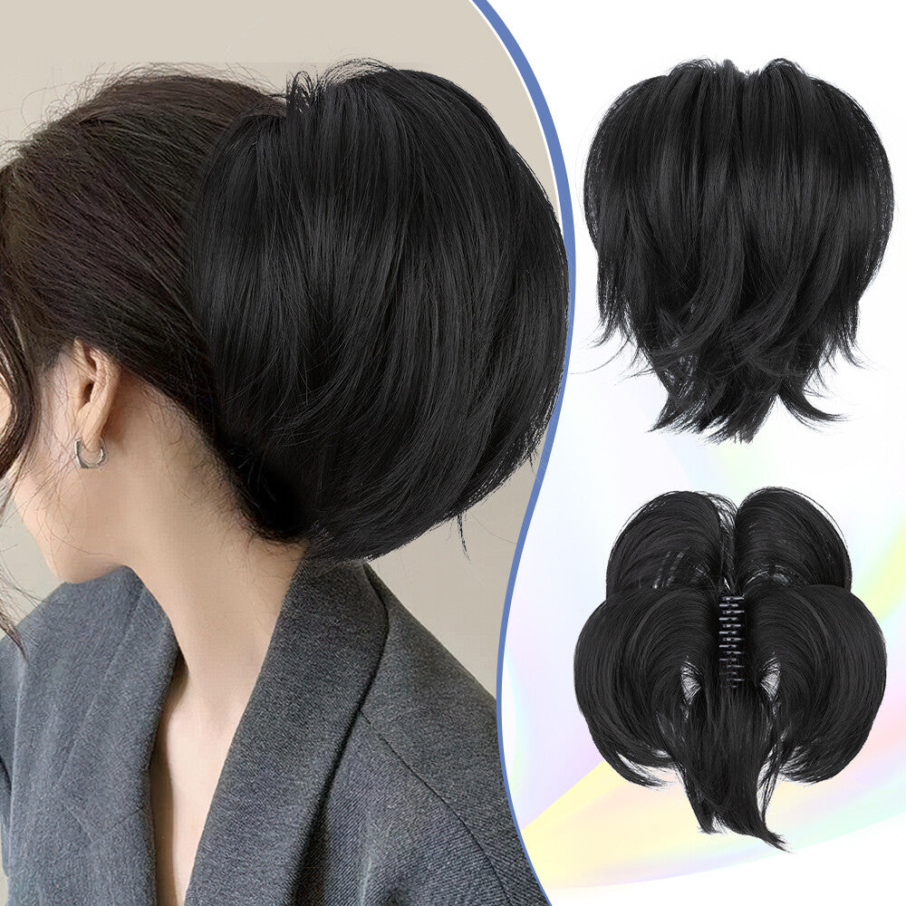 8-inch Short Claw Ponytail Hair Extension Clip for Messy Bun & Ponytail Styles
