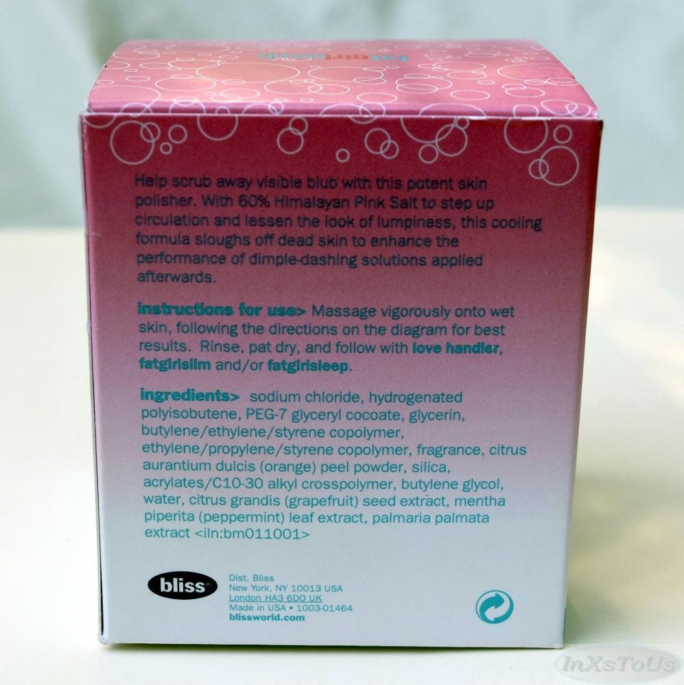 Bliss Fat Girl Scrub Body Exfoliatior Full Size 8 oz Boxed Sealed