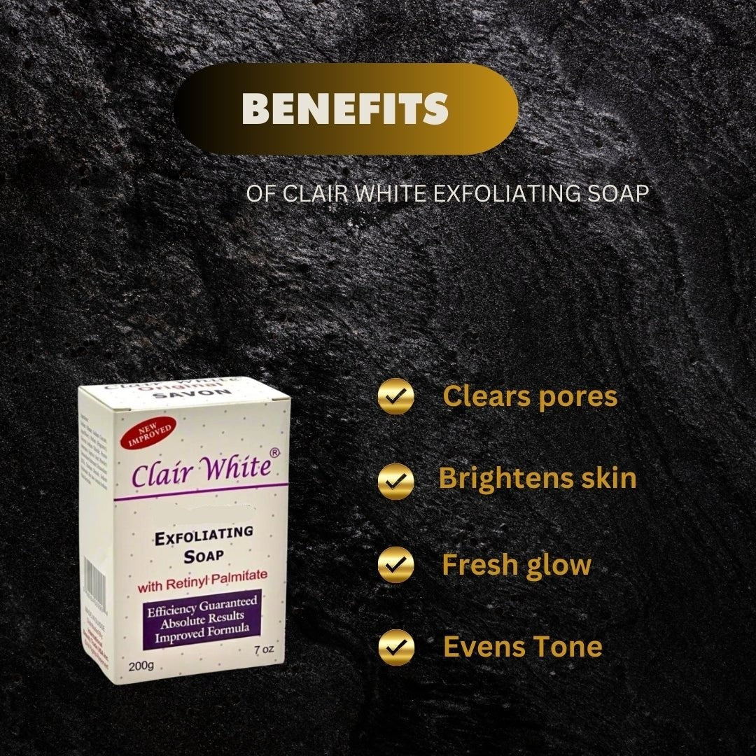 Clair White Brightening Exfoliating Soap 7 oz