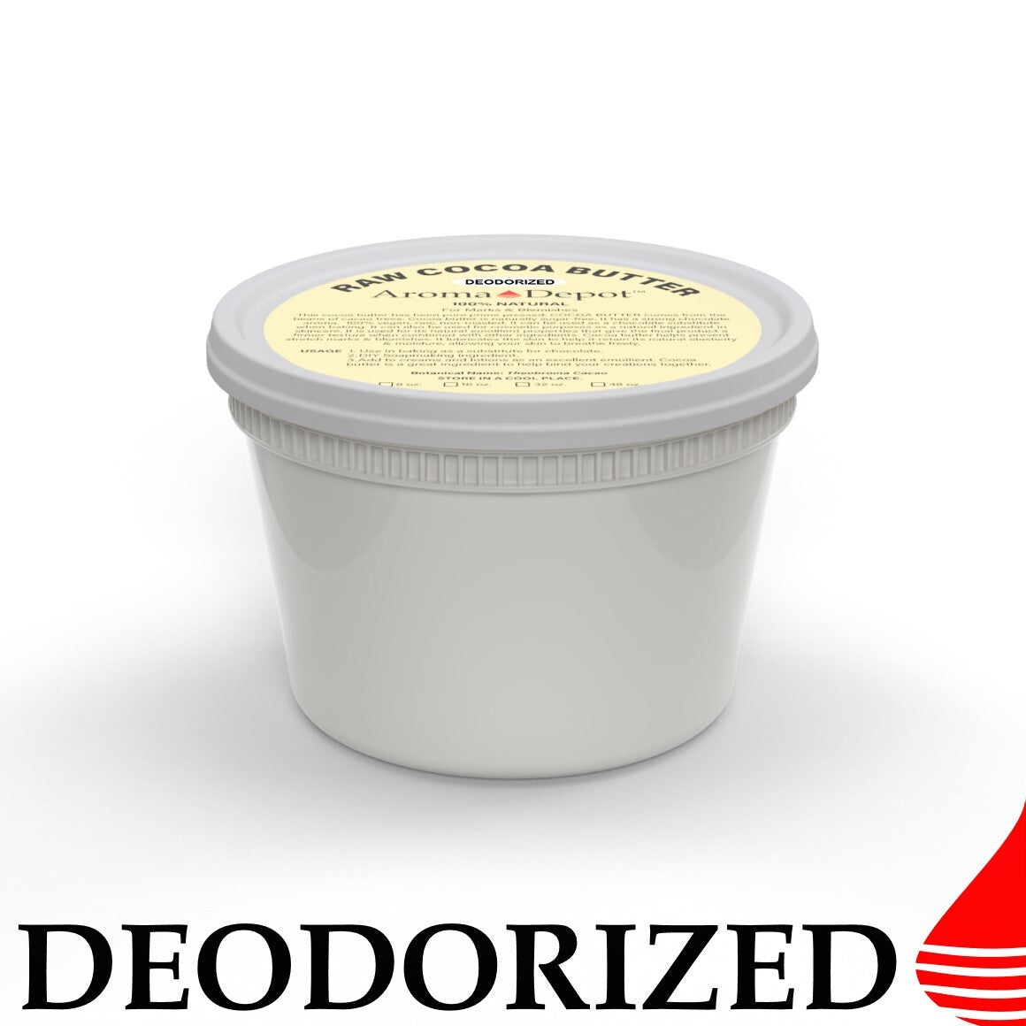 DEODORIZED Raw Cocoa Butter Natural Prime Pressed Food Grade
