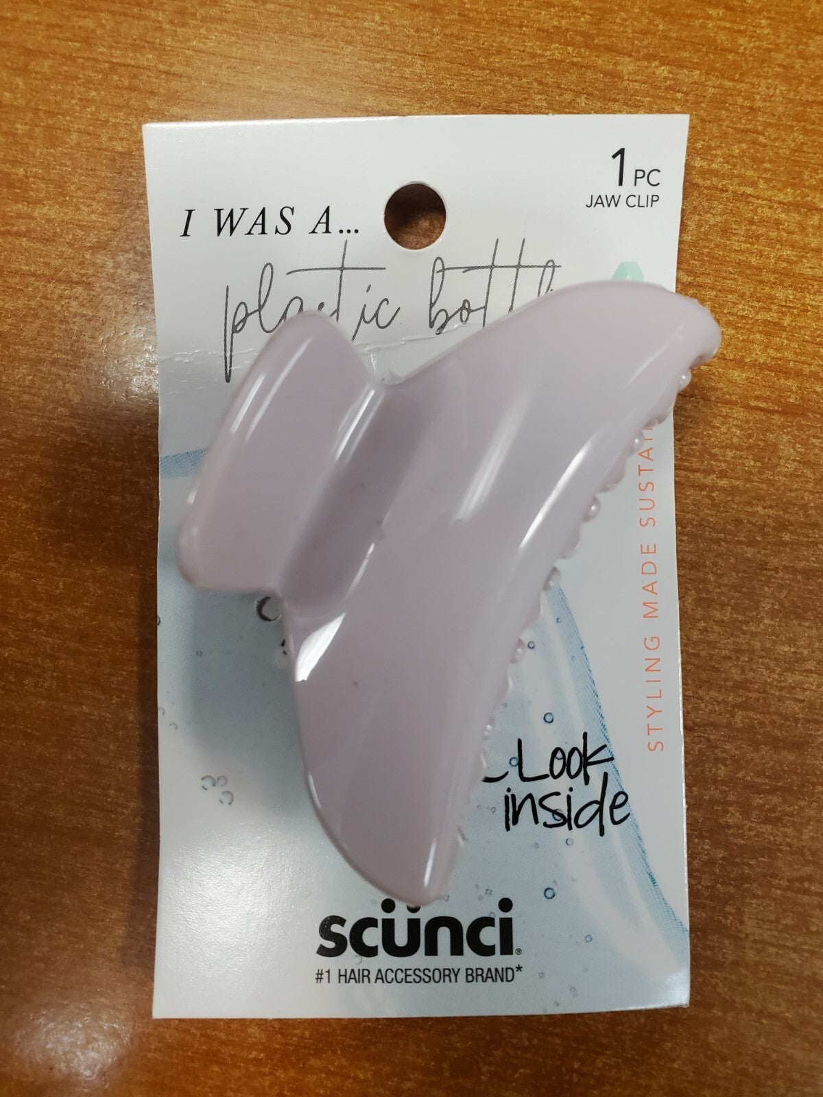 Upcycled Claw Clip 6-Pack - Light Pink, Scünci Earth-Friendly Hair Clips