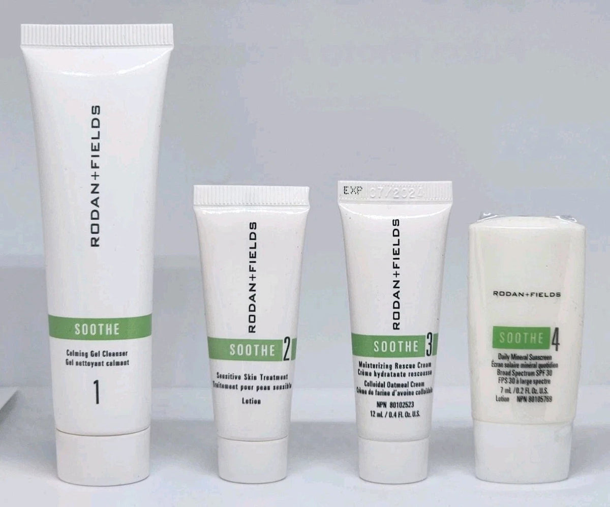 Travel Skincare Set - Rodan + Fields Soothe Regimen, 4-Piece Travel Size