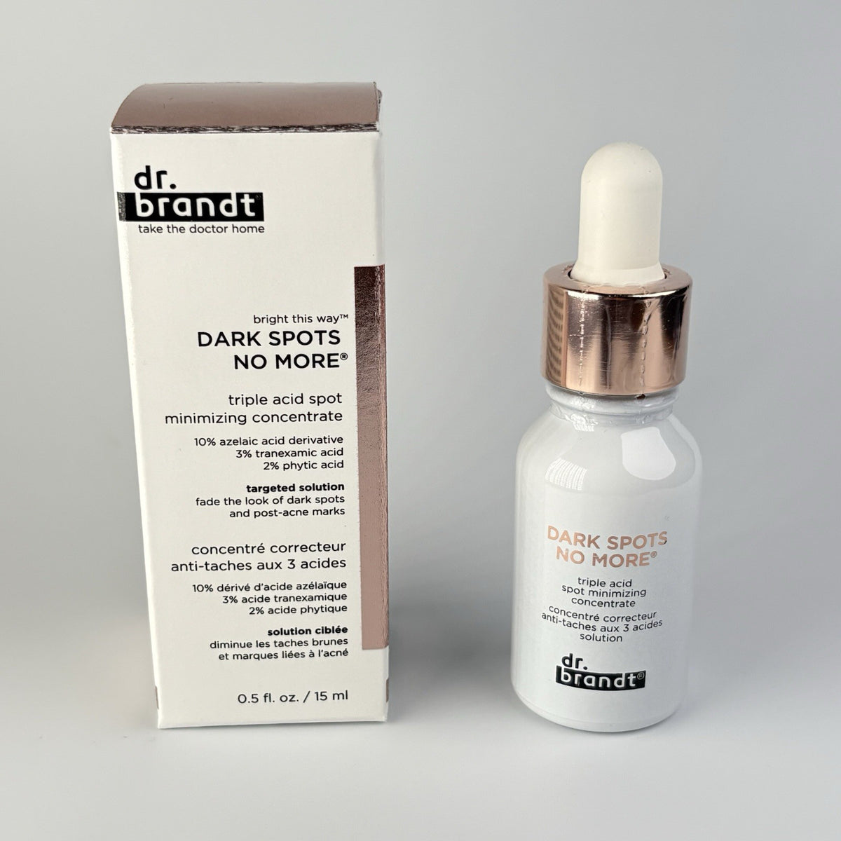 Dark Spots Corrector Serum - Triple Acid Spot Minimizing Concentrate 0.5oz