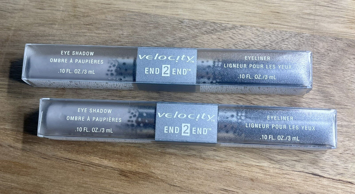 Double End Eye Shadow & Eyeliner Set - Platinum Color - 2 Pack