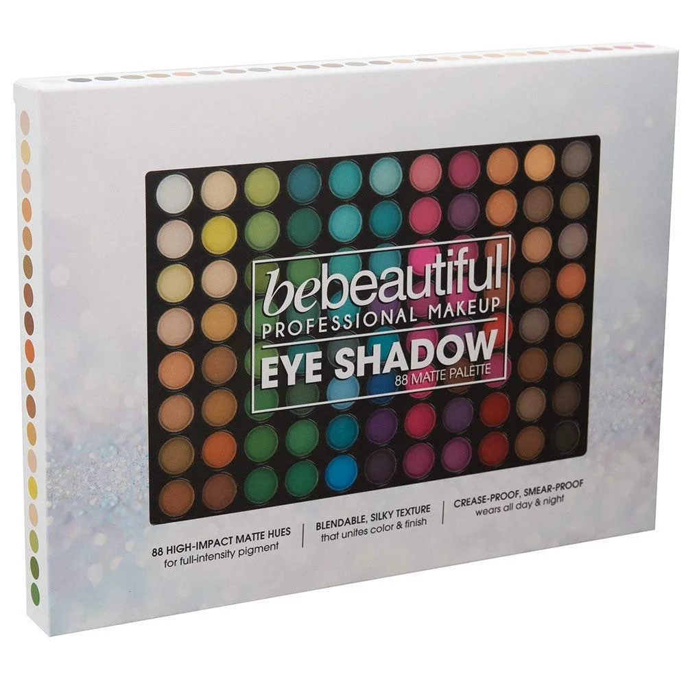 88-Color Matte Eyeshadow Palette - Professional Makeup Set with Applicators