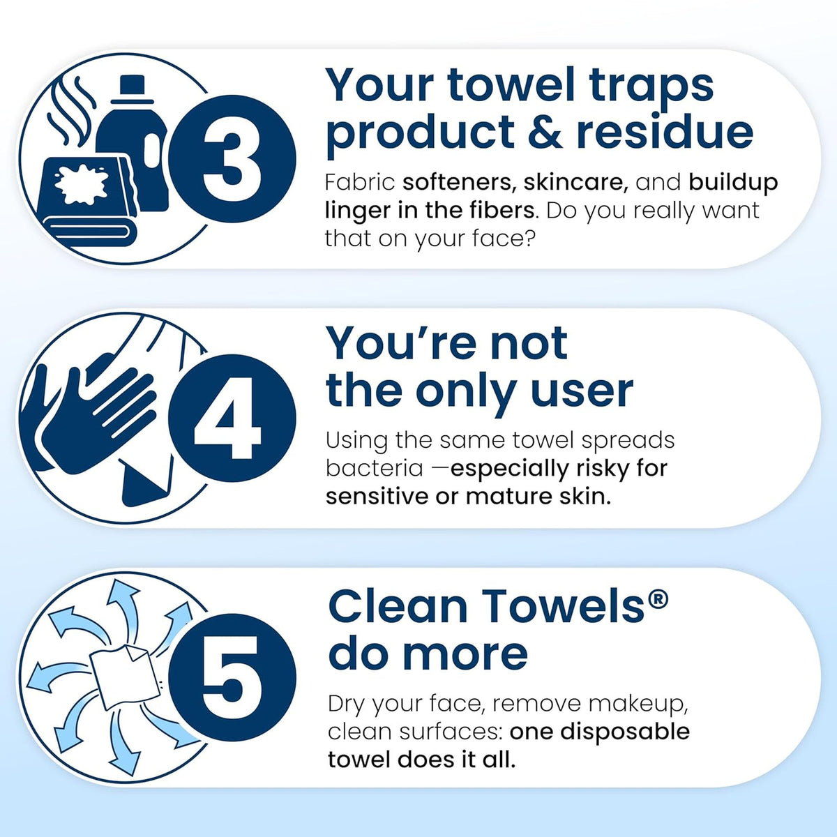 Disposable Face Towels Biobased Makeup Remover Wipes for Sensitive Skin