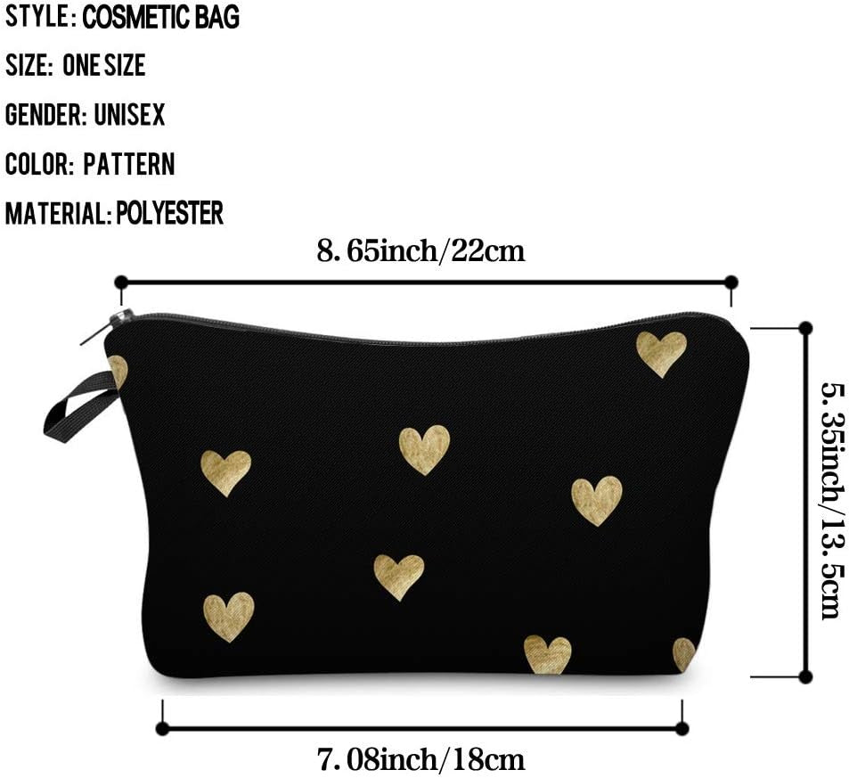 Small Waterproof Makeup Bag for Travel and Cosmetics – Cute Women’s Organizer