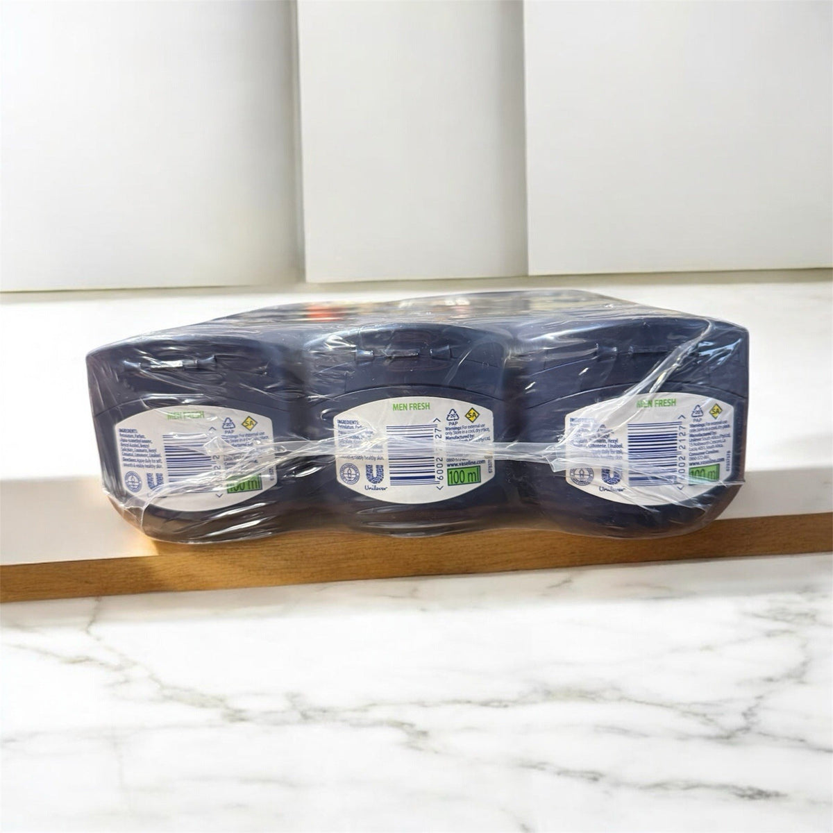 PACK OF 3 Vaseline BLUESEAL MEN petroleum jelly Fresh 100 Ml EACH