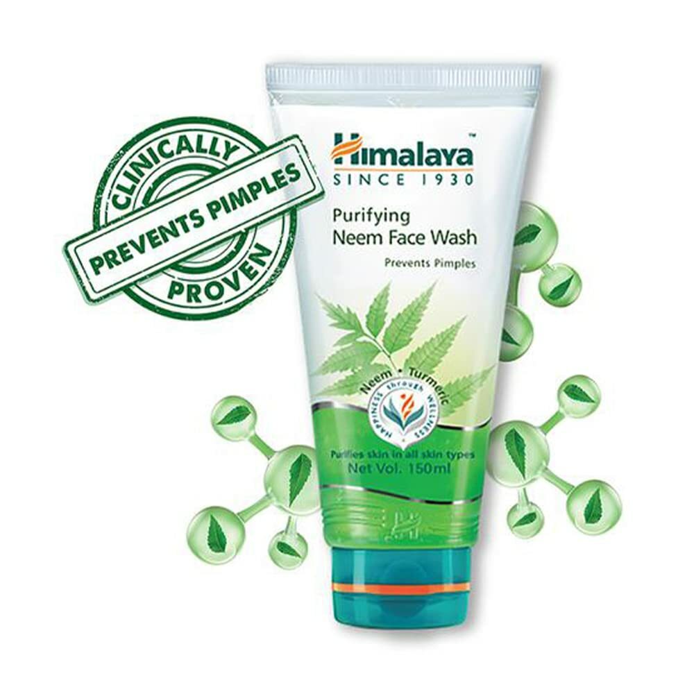 Himalaya Herbals Purifying Neem Face Wash - Pack of 3, 150ML for Acne & Skin Health