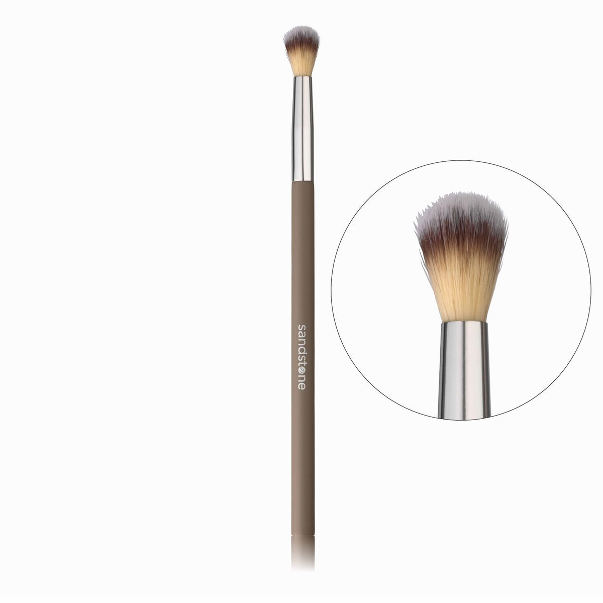 Eyeshadow Blending Brush - Soft Vegan Bristles, Beige Makeup Tool