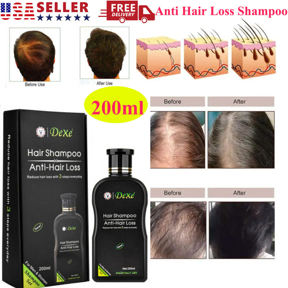 Herbal Hair Growth Shampoo Anti-Hair Loss Treatment for All Hair Types