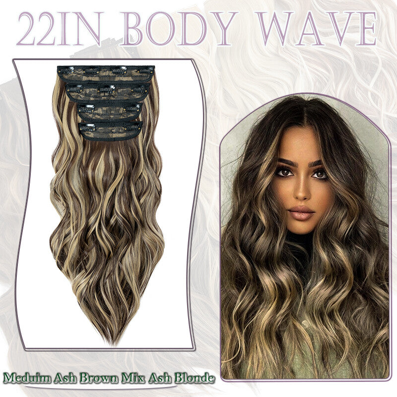 Double Weft Clip-In Human Hair Extensions Full Head - Multiple Colors & Lengths