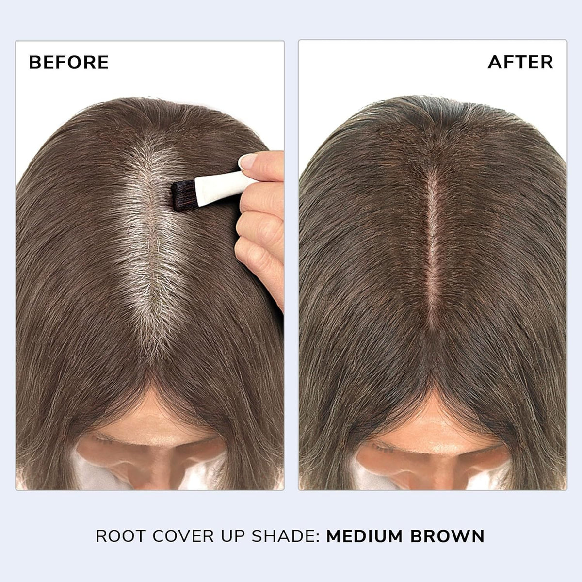 Grey Coverage Hair Powder - Medium Brown, Unisex