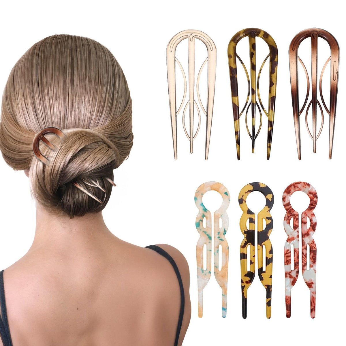 6Pcs Hair Pin for Women, Prestige French 6 Count (Pack of 1),