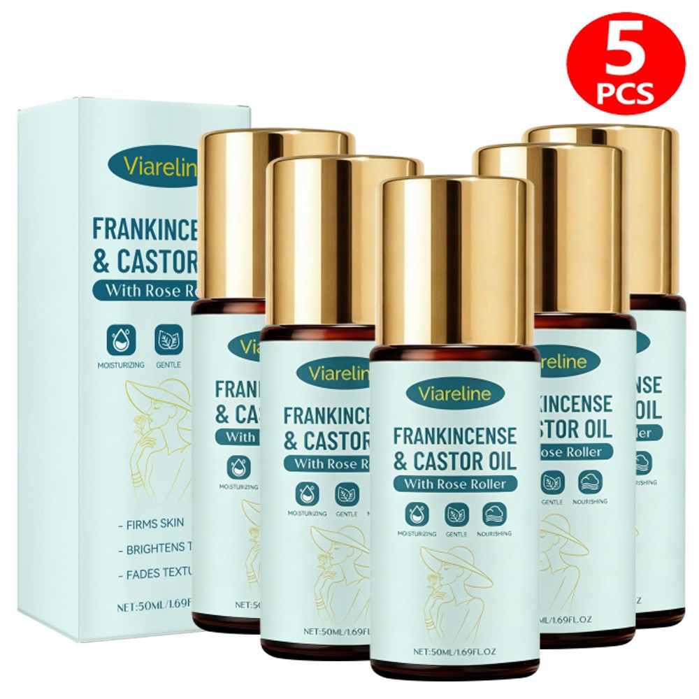 Frankincense Castor Oil Roller - Organic Cold-Pressed 50ml