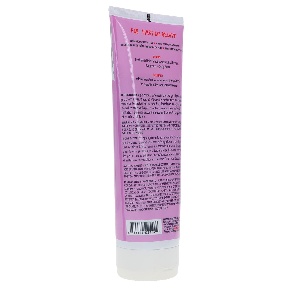 First Aid Beauty KP Bump Eraser Body Scrub with 10% AHA 8 oz