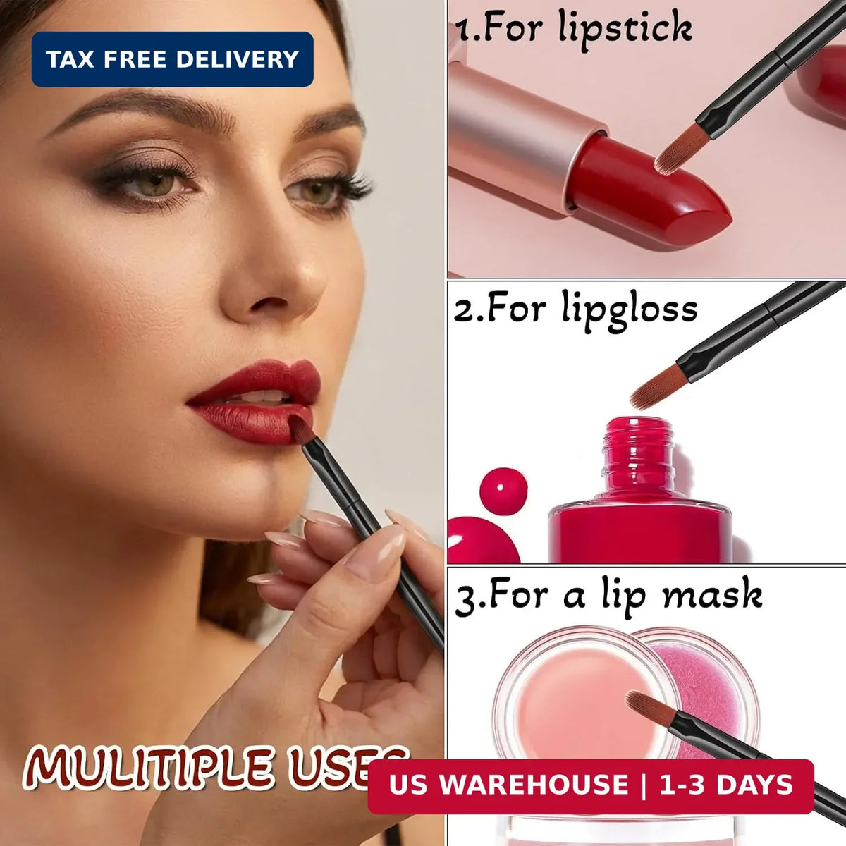 Disposable Lip Brushes 120 Pack - Precise Lipstick & Lip Makeup Applicators