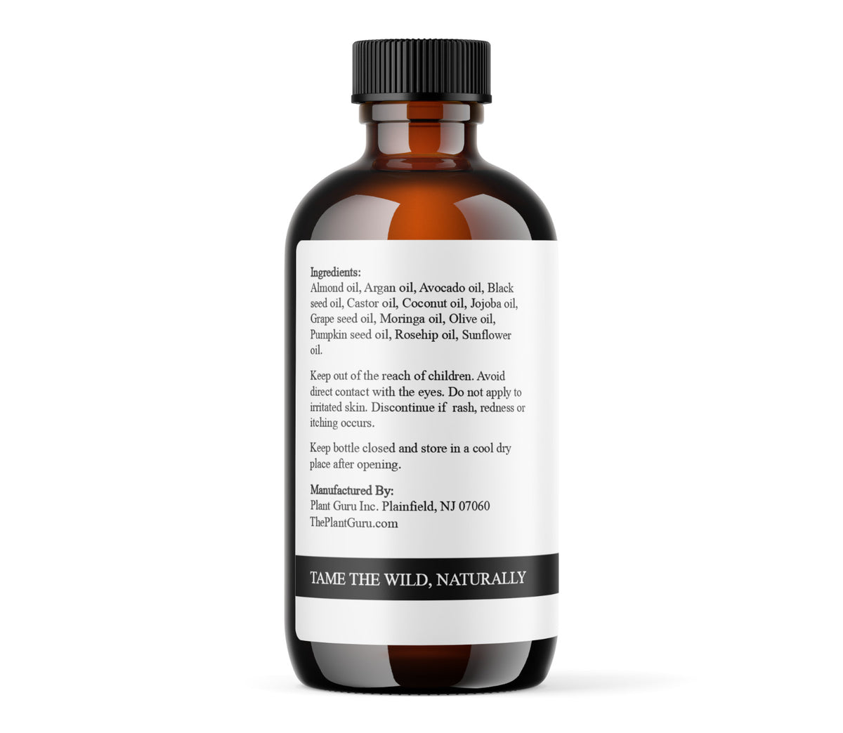Natural Beard Oil for Hair Growth and Grooming - Unscented, 100% Pure & Nourishing