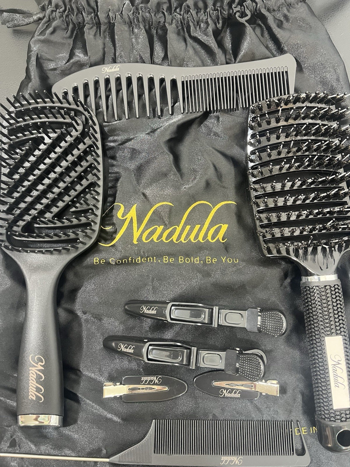 Nadula Hair Brush Comb Kit - Hair Care Accessories for Styling