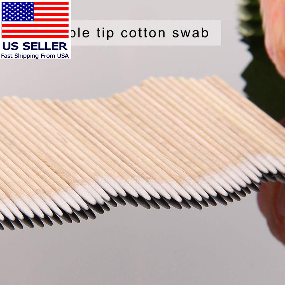 200 Pack Pointed Cotton Swabs 4 Inch Microblading & Makeup Applicators