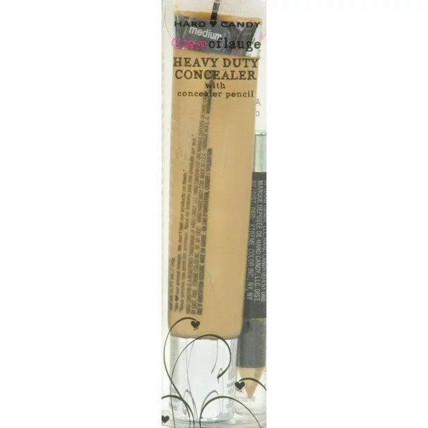 Heavy Duty Concealer with Pencil - Medium 0313 Face Makeup for Blemish Covering