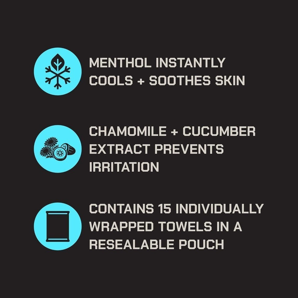 Cooling Field Towels - 15 Pack Refresh & Cool Down for Sports Camping Travel
