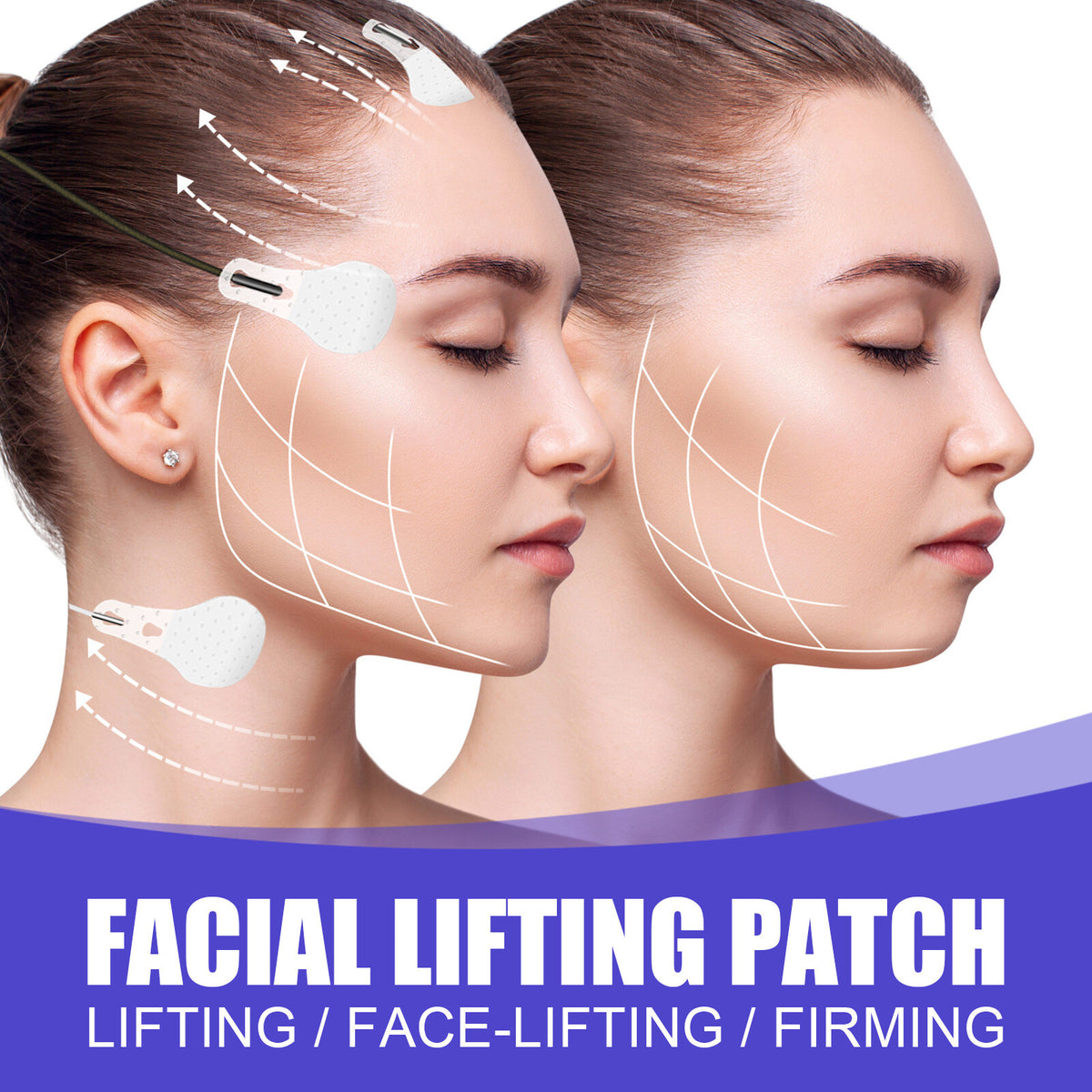 Face Lift Tape - Ultra-Thin Transparent V-Shaped Facial Lifting Sticker Patches