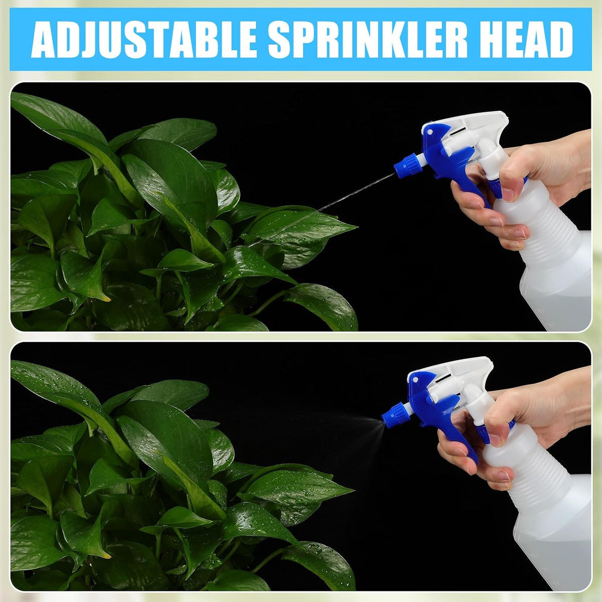 12 Pack 32 Oz Heavy Duty Leakproof Plastic Spray Bottles for Gardening Cleaning
