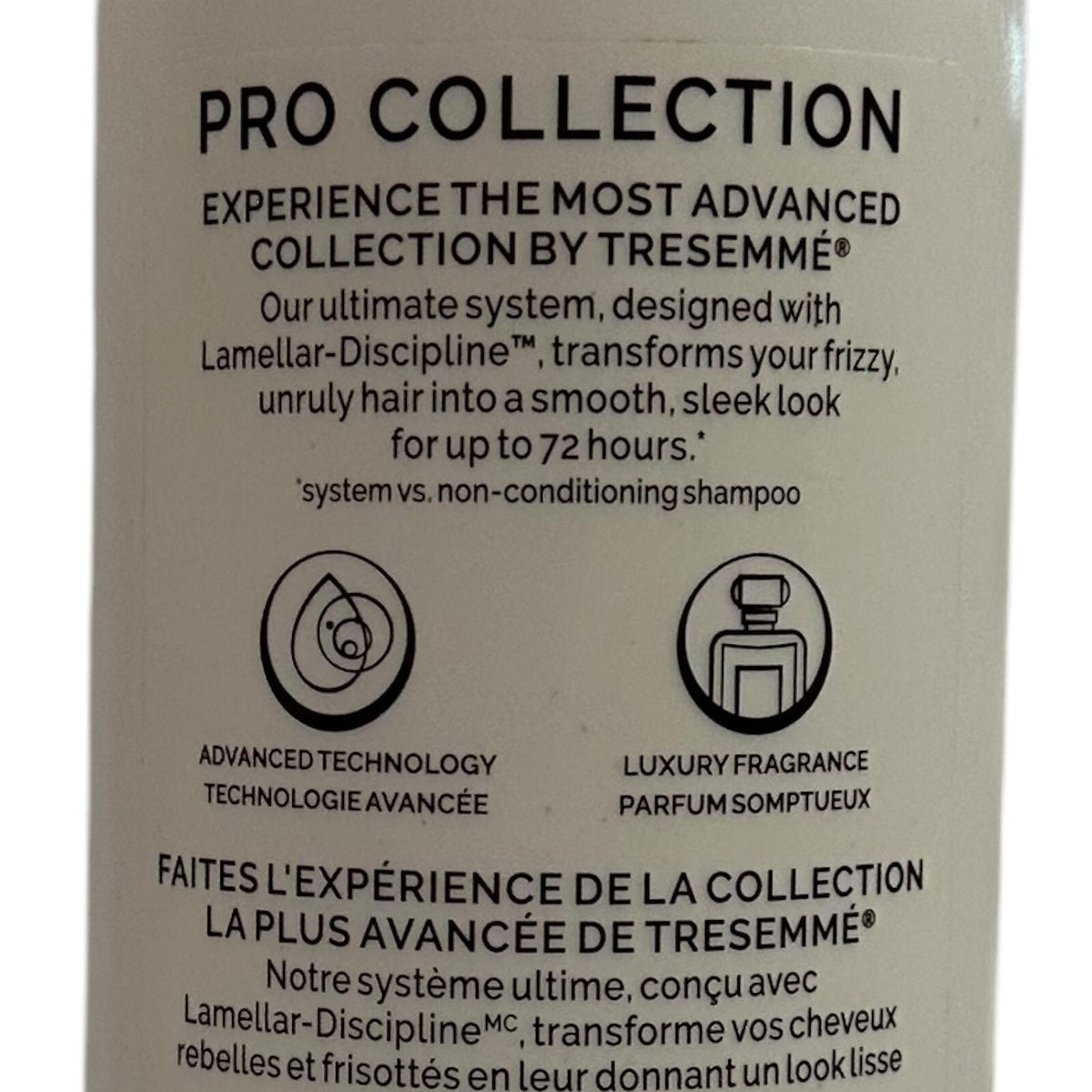 Lot of 4 Tresemme Keratin Smooth Lamellar Discipline Shampoo &