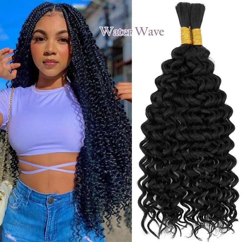 Human Hair Bulk for Braiding - Unprocessed Brazilian Virgin Wavy Hair Extensions