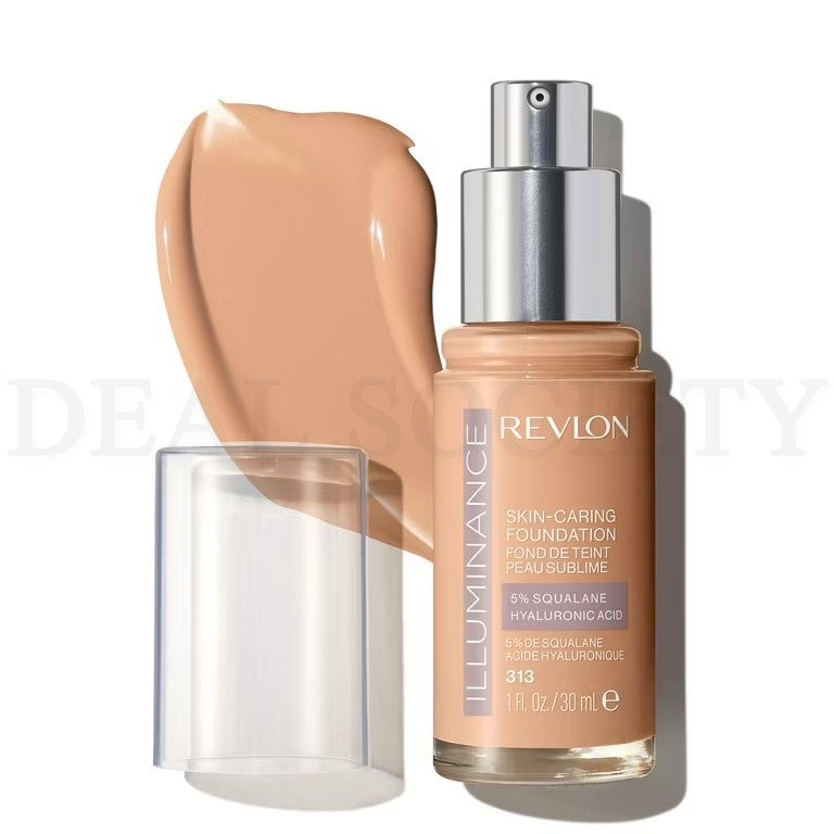 Revlon Illuminance Skin-Caring Foundation 313 Light Tan 1oz - Pack of 3