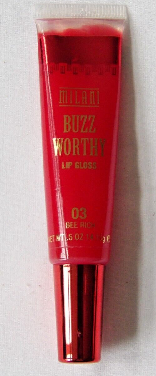 Milani Buzz Worthy Lip Gloss #3 Bee Rich 0.5 oz Cruelty-Free Lip Makeup