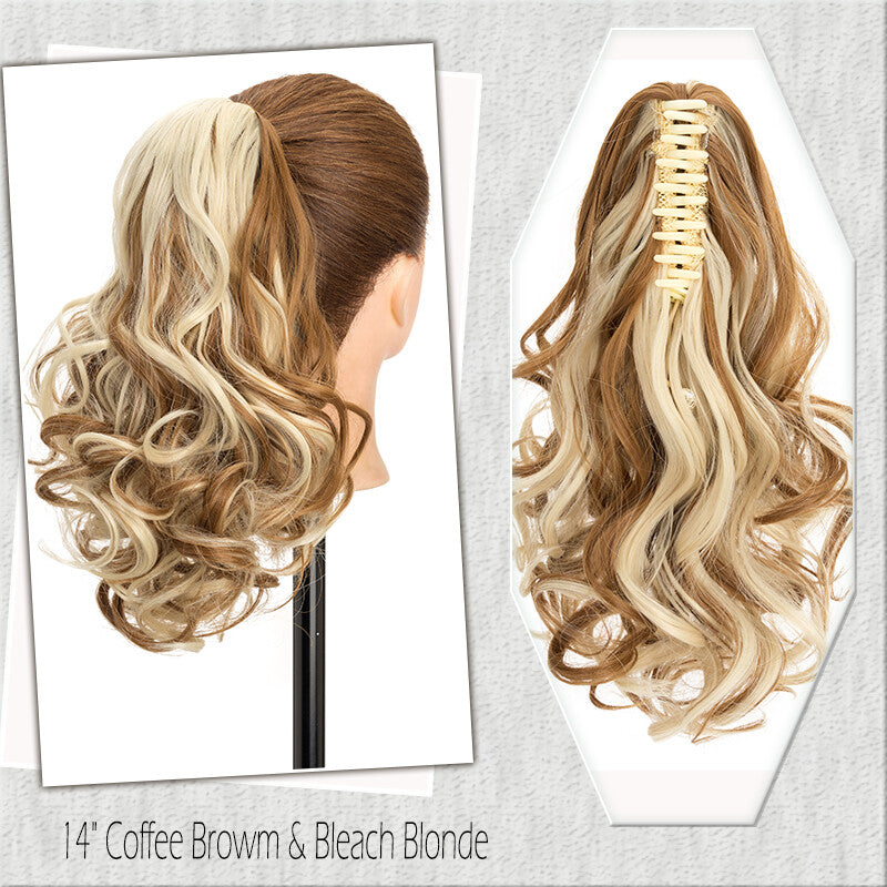 Fake Ponytail Clip-In Hair Extension Thick Natural Look 14 Inches