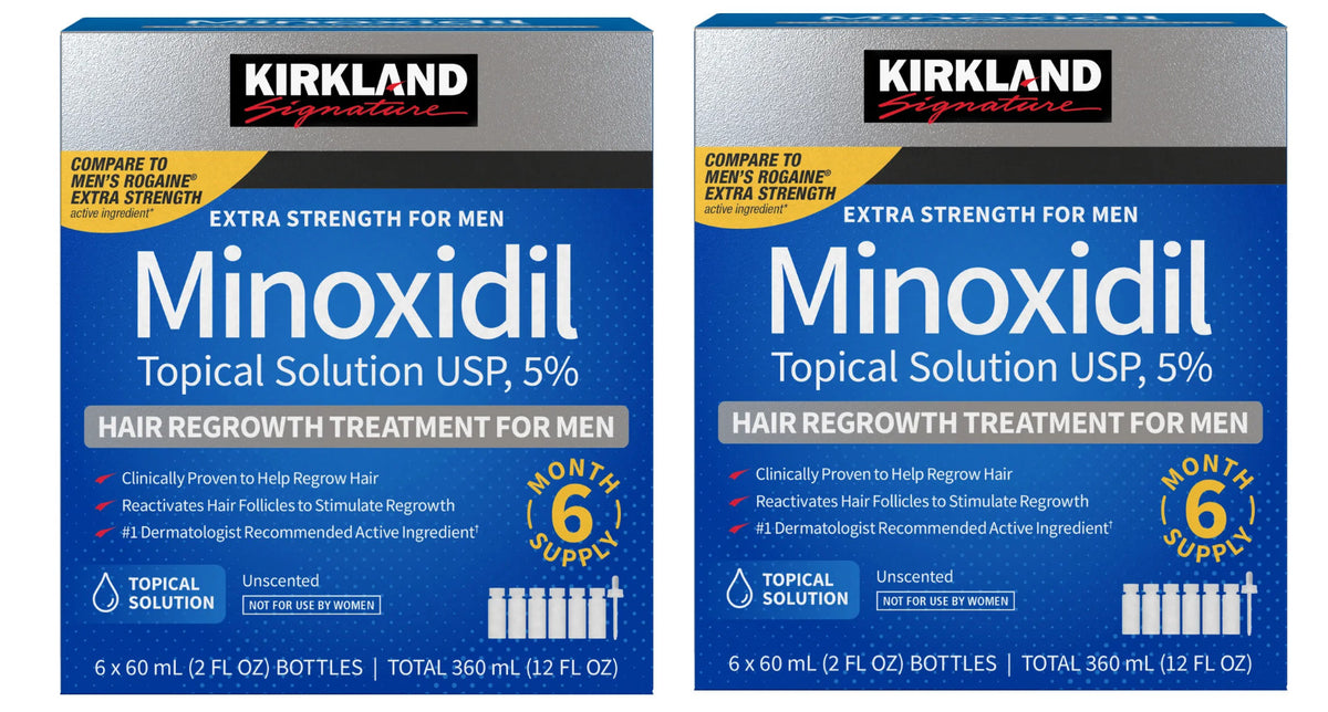 NEW Kirkland Hair Regrowth Treatment for Men 5% Minoxidil 12-Month