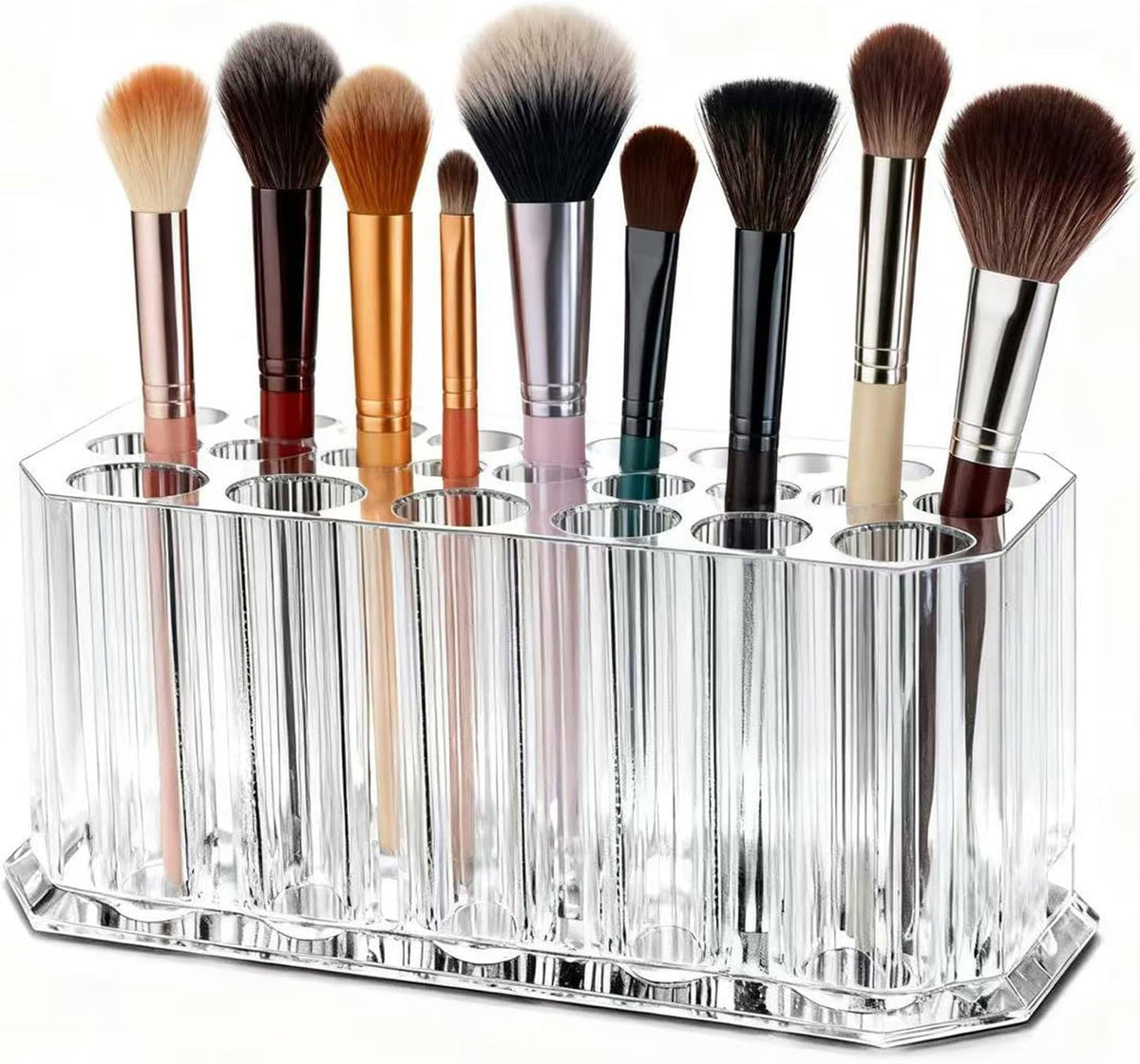 Clear Acrylic Lipstick & Makeup Organizer 26 Slots Storage Case