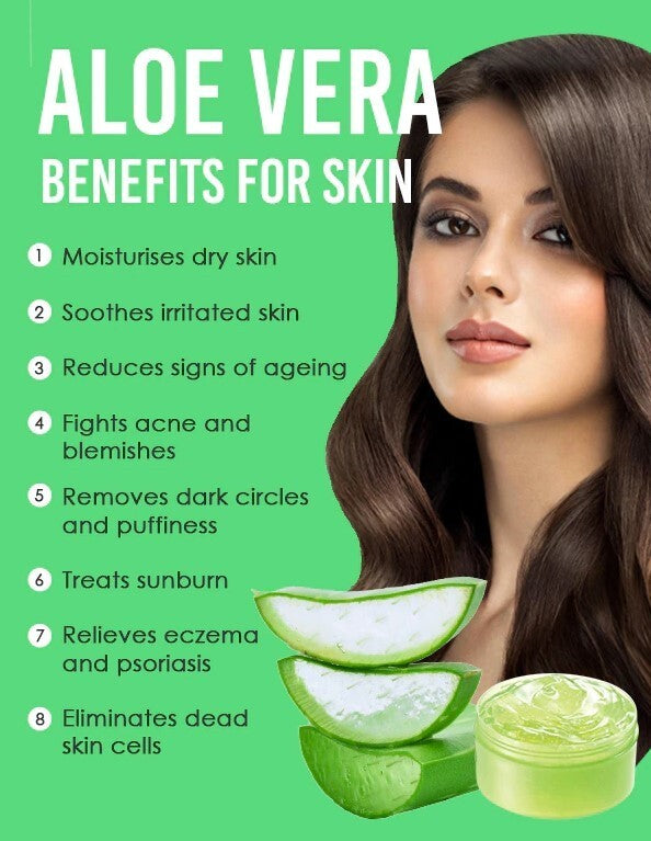 Thick Aloe Vera Gel - 100% Organic Moisturizer & Skin Soothing Lotion 4oz
