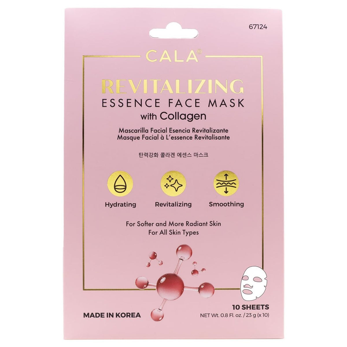 Collagen Revitalizing Sheet Face Masks - 10 Pack