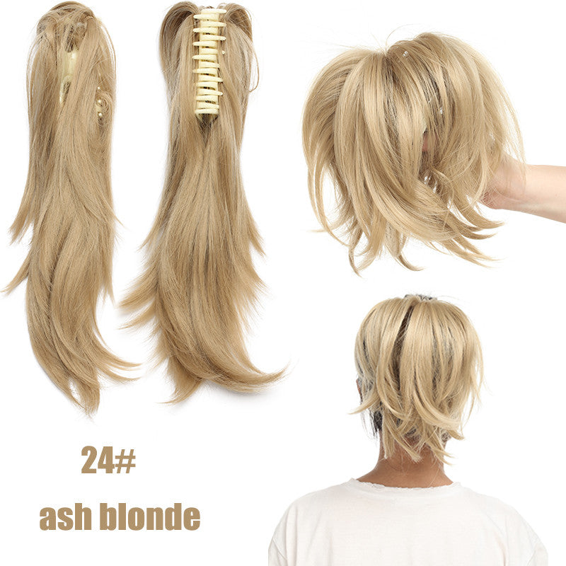 8-inch Short Claw Ponytail Hair Extension Clip for Messy Bun & Ponytail Styles