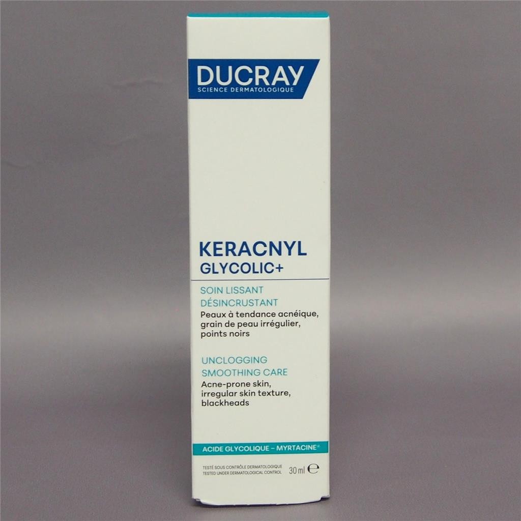 Ducray Keracnyl Glycolic+ Unclogging Cream 30ml /1.01oz EXP 10/2028