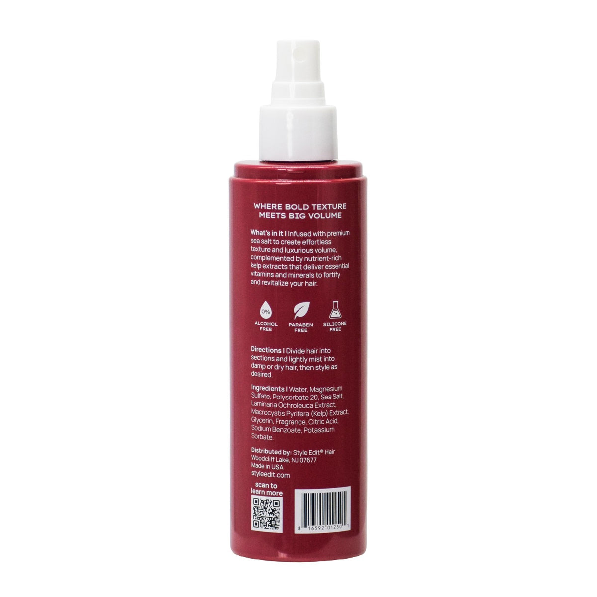Sea Salt Texturizing Hair Spray for Volume & Waves - Thicken & Define
