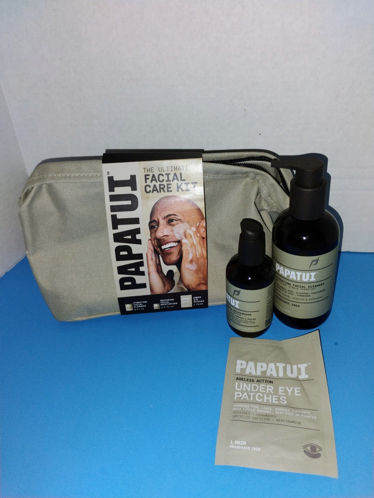 Facial Care Kit - Hydrating Cleanser & Moisturizer Set with Bag - 3 Piece