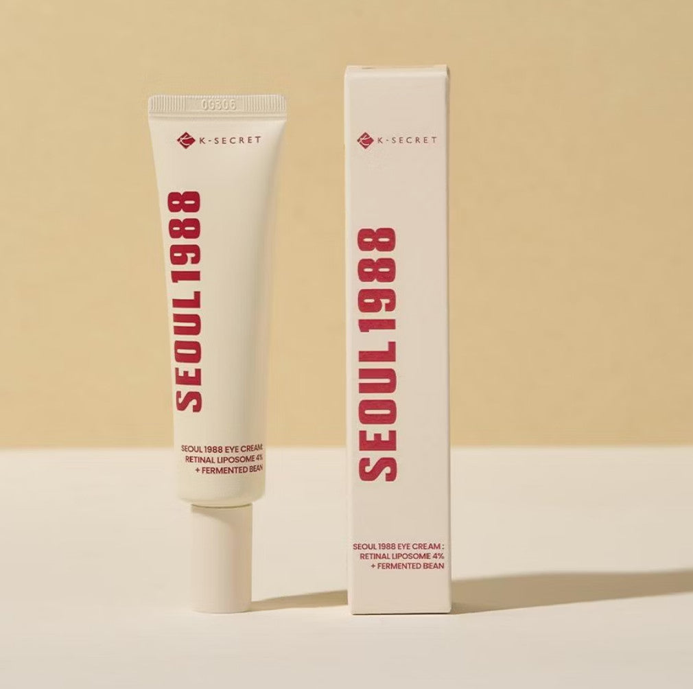 K-Secret Seoul 1988 Eye Cream with Retinol Liposome & Fermented Bean - 1 Fl Oz